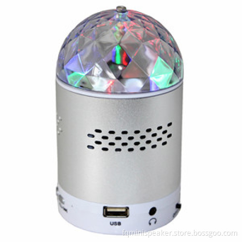 Portable MP3 Speaker with LED flashing light+FM Radio+USB+Micro SD reader